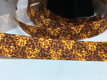 1 yard 1 inch Mickey Cheetah Print Animal Print Grosgrain Ribbon