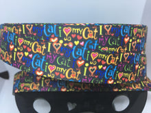 1 yard 7/8' "I love my Cat" Grosgrain Ribbon