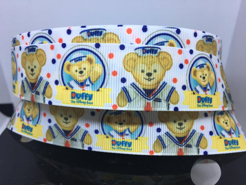 1 yard 1 inch Disney Duffy the Disney Bear Grosgrain Ribbon