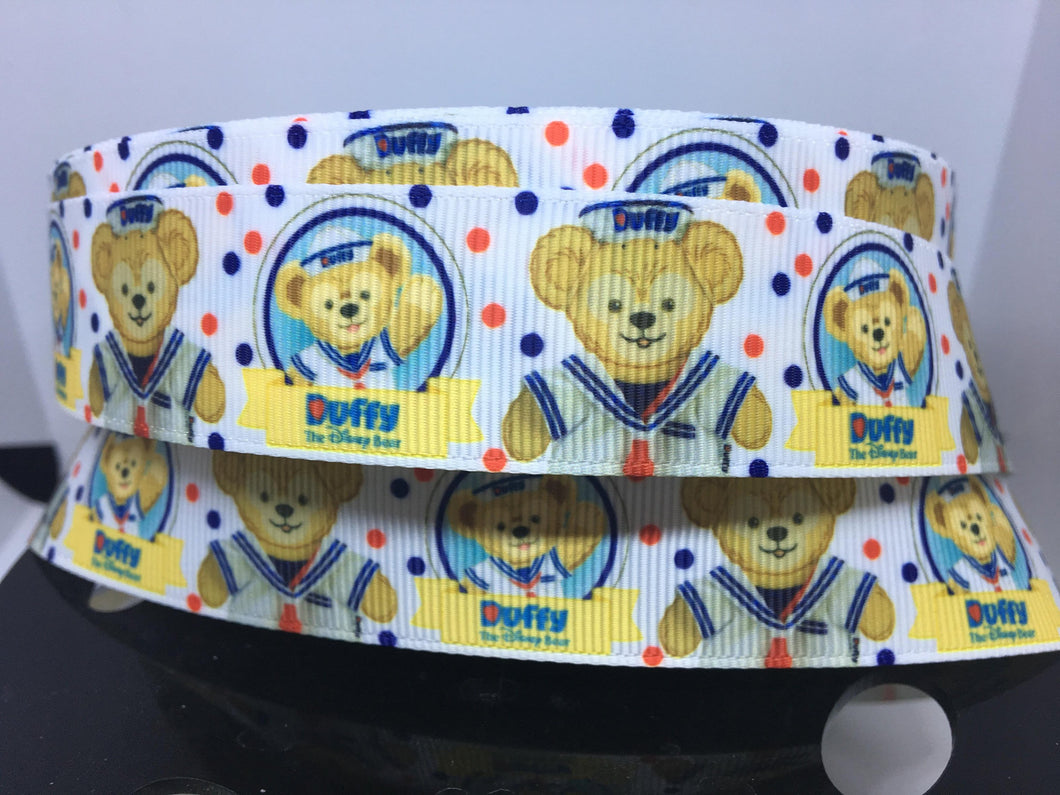 1 yard 1 inch Disney Duffy the Disney Bear Grosgrain Ribbon