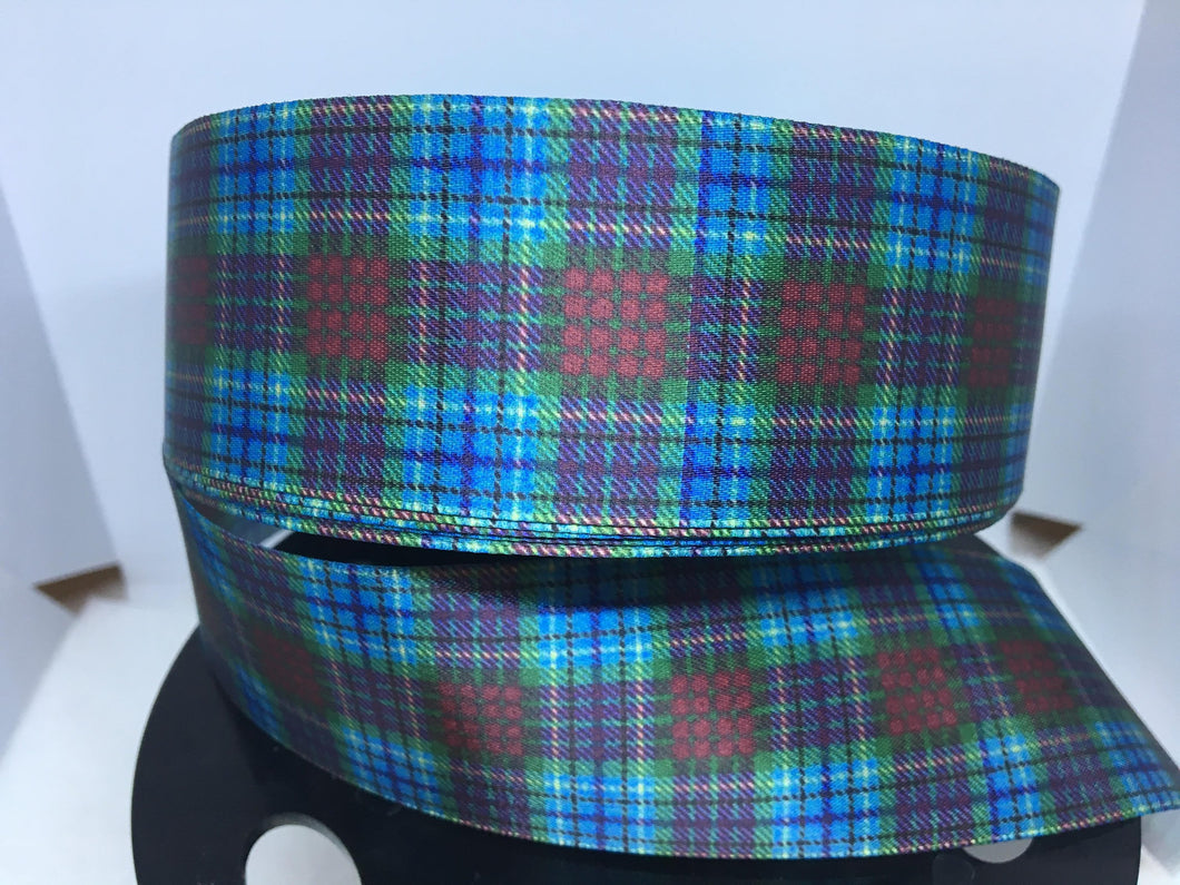 1 yard 1 1/2 inches SATIN Disney Movie BRAVE Merida's Family Tartan Plaid