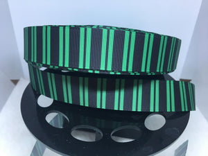 1 yard 1 inch  Haunted Mansion Maid Stripe Print Grosgrain Ribbon