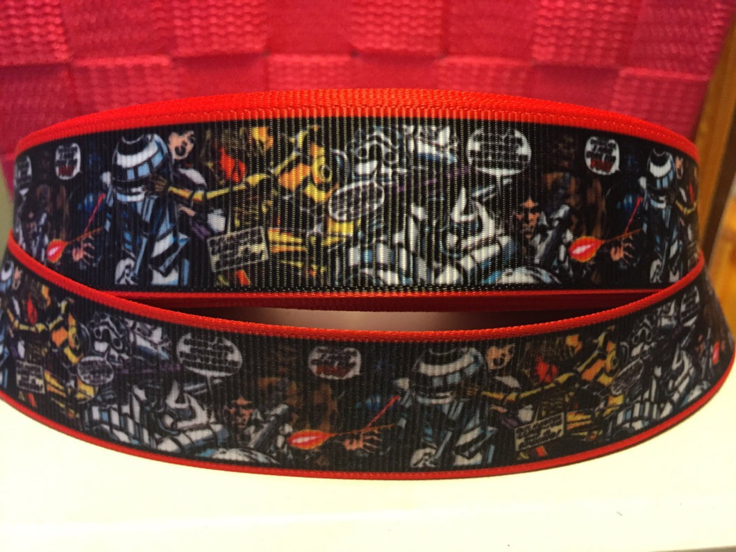 1 yard 1 inch Star Wars Comic strip  Grosgrain Ribbon
